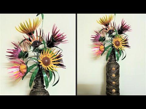 How to Make Flower from Plastic Bottle|DIY Flower|Easy Art &amp;amp; Craft Tutorial