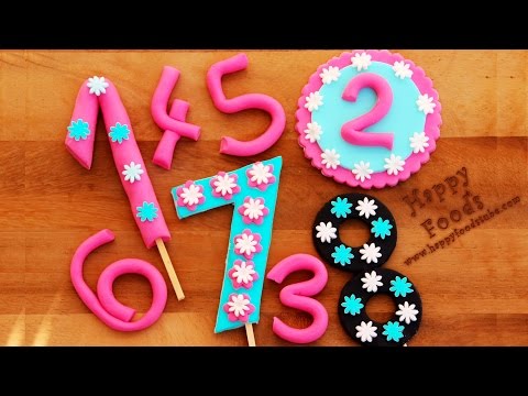 How to Make Fondant Numbers for Birthday Cake