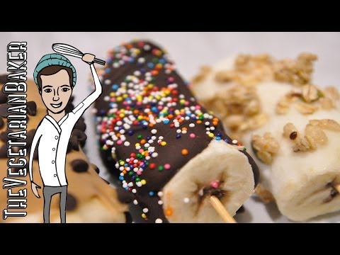 How to Make Frozen Banana Pop (TheVegetarianBaker)