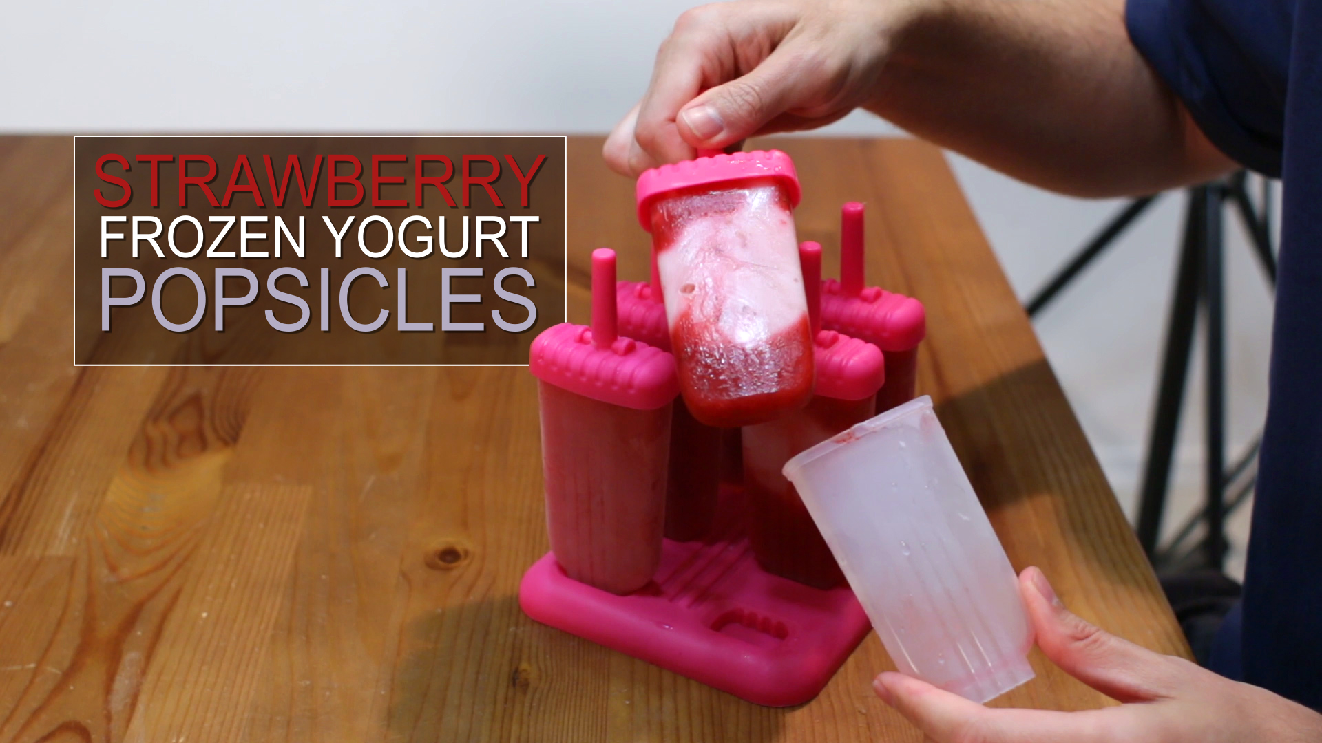 How to Make Frozen Yogurt Popsicles - Easy Strawberry Frozen Yogurt Pops Recipe.jpg