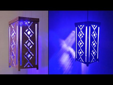 How to Make Hanging Lamp|Modern Design of Light Lamp|Easy Art &amp;amp; Craft Tutorial