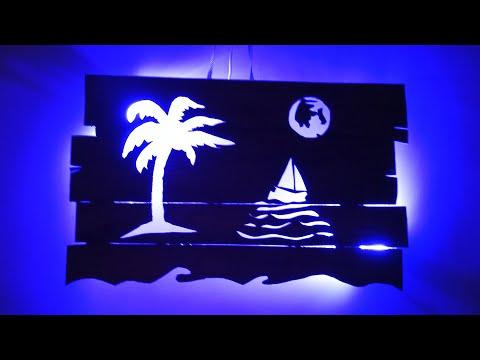 How to Make Hanging Lamp Beach|Modern Design of Light Lamp|Steller Art