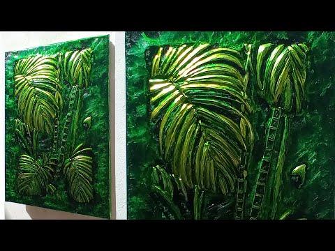 How to Make Jungle Embossed Painting|Metal Art