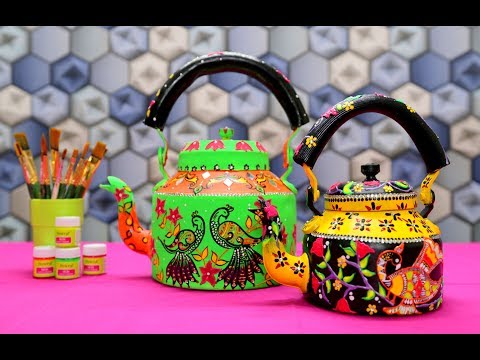 How to Make Kettle Decoration || DIY Easy Home Decor