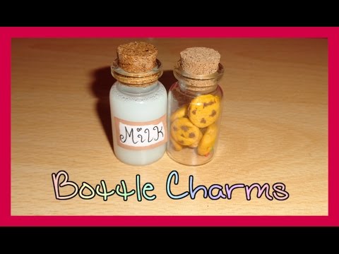 How to Make Milk and Cookies Miniature Bottle Charms