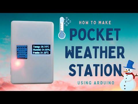 How to Make Mini Pocket Weather Station using Arduino and DHT11 Temperature Sensor | Tech Nuttiez