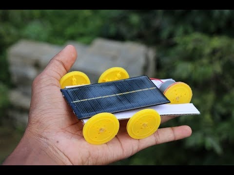 How to Make SOLAR CAR at Home | Make a Mini Electric Car