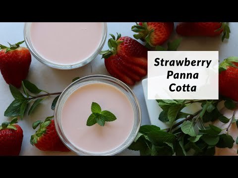 How to Make STRAWBERRY Panna Cotta | Easy Recipe