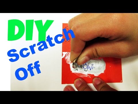 How to Make Scratch Off Card Tutorial