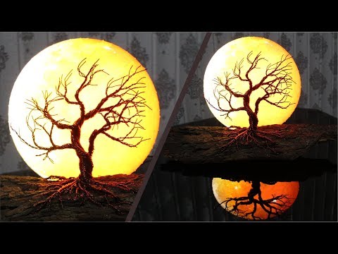 How to Make Super Moon Diorama || Wire Tree