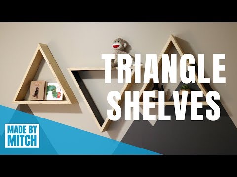 How to Make Triangle Shelves