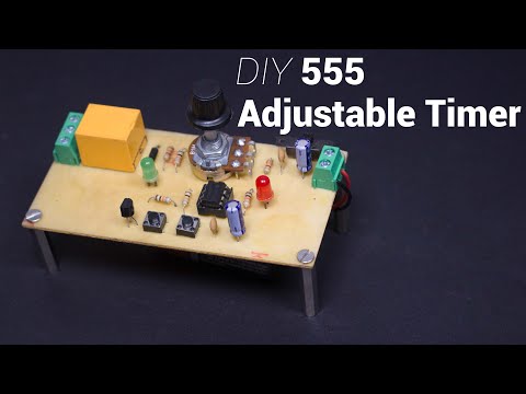 How to Make a 555 Adjustable Timer Relay Switch | Monostable Multivibrator