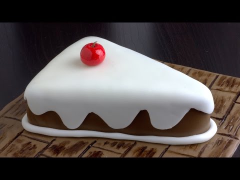 How to Make a Beautiful Fondant Cake Slice