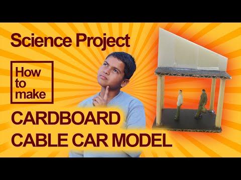 How to Make a Cable Car Model for School Project with Recycled Materials