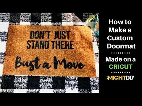 How to Make a Custom Doormat | DIY Doormat | Cricut Doormat