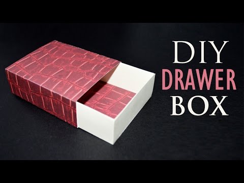 How to Make a Drawer Box - DIY Sliding Gift Box