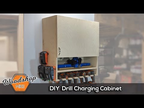 How to Make a Drill Charging Cabinet | DIY Woodworking