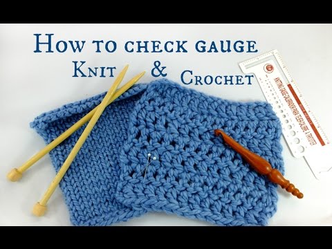 How to Make a Gauge Swatch &amp;amp; Check Gauge for Knitting &amp;amp; Crochet!