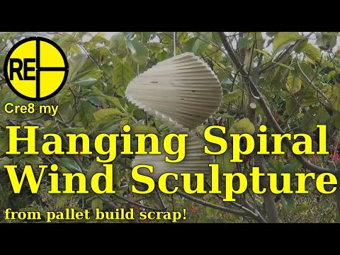 How to Make a Hanging Spiral Wind Sculpture Thingy