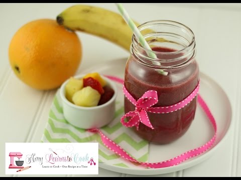 How to Make a Healthy Breakfast Smoothie ~ Vitamix Recipe ~ Amy Learns to Cook