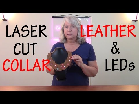 How to Make a Laser Cut Leather Steampunk Necklace with LED Lights