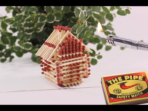 How to Make a Match House Without Glue and Burn it Down