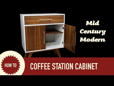 How to Make a Mid Century Modern Coffee Cabinet