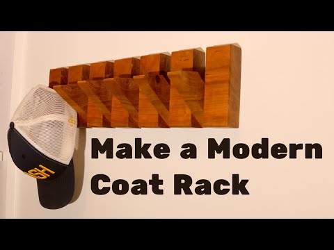 How to Make a Modern Style Coat Rack || DIY