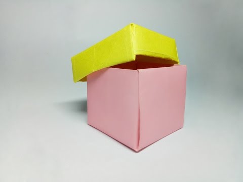 How to Make a Paper Box - Paper Box - Easy Origami Paper Box That Opens and Closes