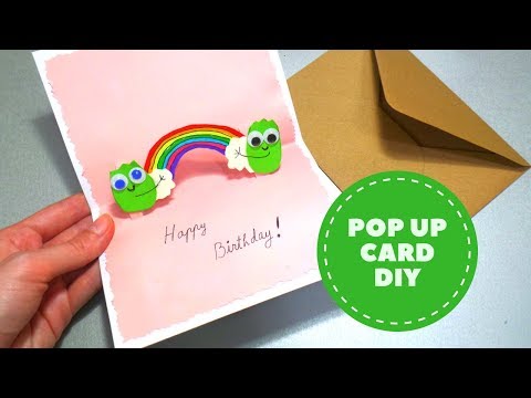 How to Make a Pop Up Card | DIY Birthday Pop Up Card Easy Cute and Funny | by Fluffy hedgehog