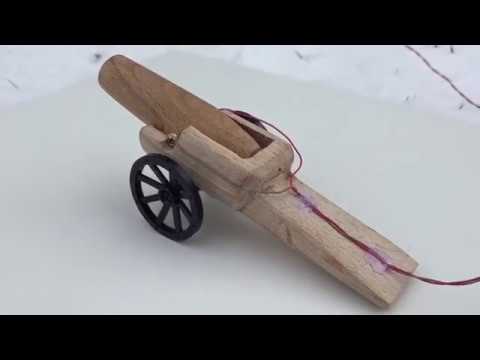 How to Make a Powerful Match Cannon - Electric Matchstick Gun that Shoots Bullet