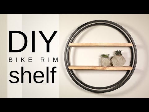 How to Make a Shelf Out of a Bicycle Rim!!