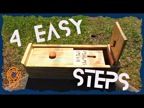 How to Make a Simple 4 Step Puzzle Box (Out of a Log)