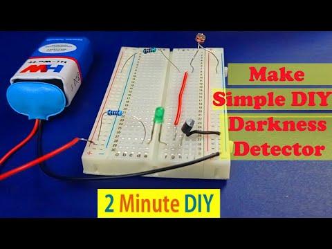 How to Make a Simple Darkness Detector Circuit using LDR