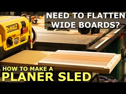 How to Make a Simple Planer Sled for Flattening Wide Boards