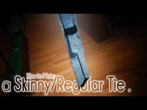 How to Make a Skinny Tie and Regular Necktie | Easy DIY Sewing