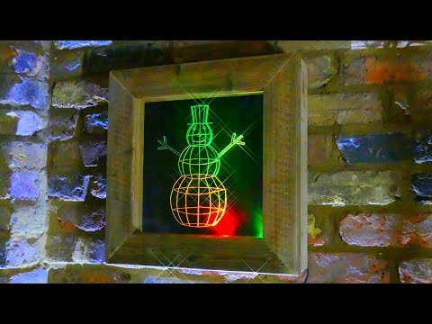 How to Make a Snowman  LED Mirror - Color RGB Edge Lit