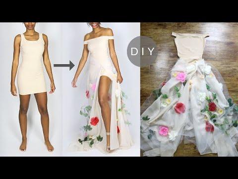 How to Make a Stunning DIY Flower Gown Out of $10 Shapewear