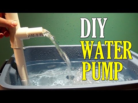 How to Make a Water PUMP using PVC Pipe DIY