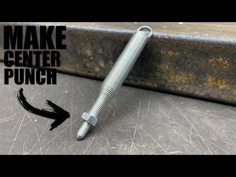 How to Make a homemade Automatic Center Punch