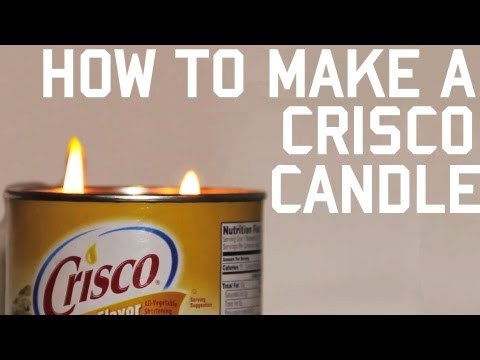 How to Make an Emergency Crisco Candle