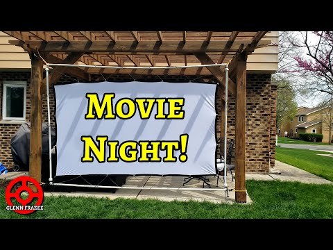 How to Make an Inexpensive Projector Screen Frame | Backyard Movie Night