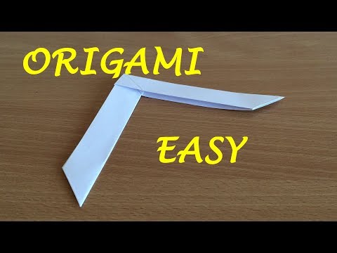 How to Make an Origami Boomerang