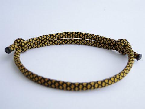 How to Make the Simplest &bdquo;Overhand&ldquo; Sliding Knot Paracord Friendship Bracelet