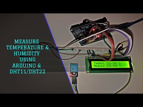 How to Measure Temperature and Humidity using DHT11 / DHT22 and Arduino | Arduino | Techtronic Harsh