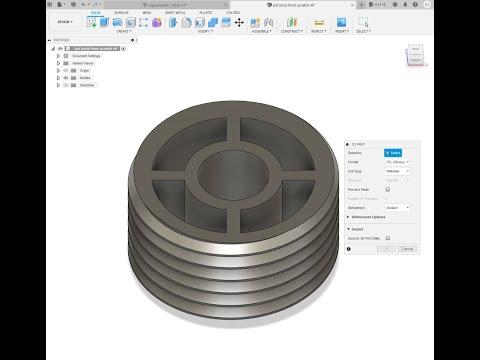 How to Model a Cap Converter in Fusion 360