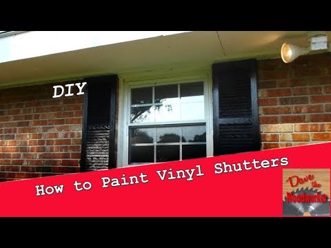 How to Paint Vinyl Shutters