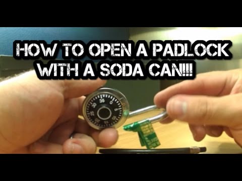 How to Pick a lock- with a soda can  ?