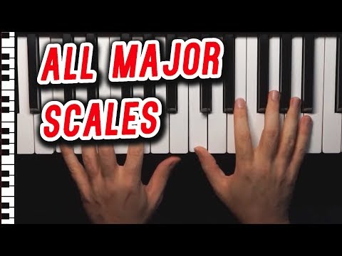 How to Play All 12 Major Scales on the Piano With Fingering