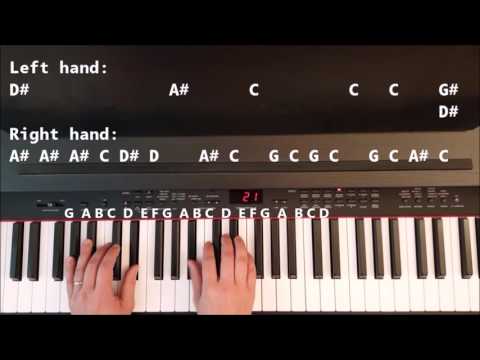 How to Play Titanium on Piano Easy - Madilyn Bailey